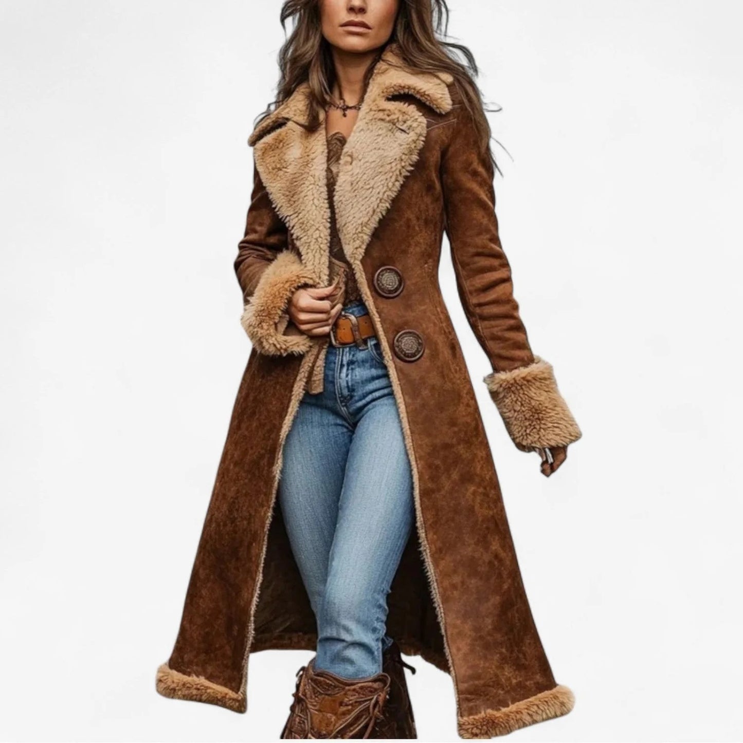Giulia- Abrigo de piel suave